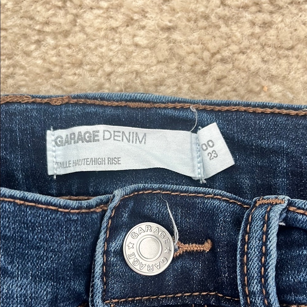 Garage High Rise Blue Jeans Classic Denim